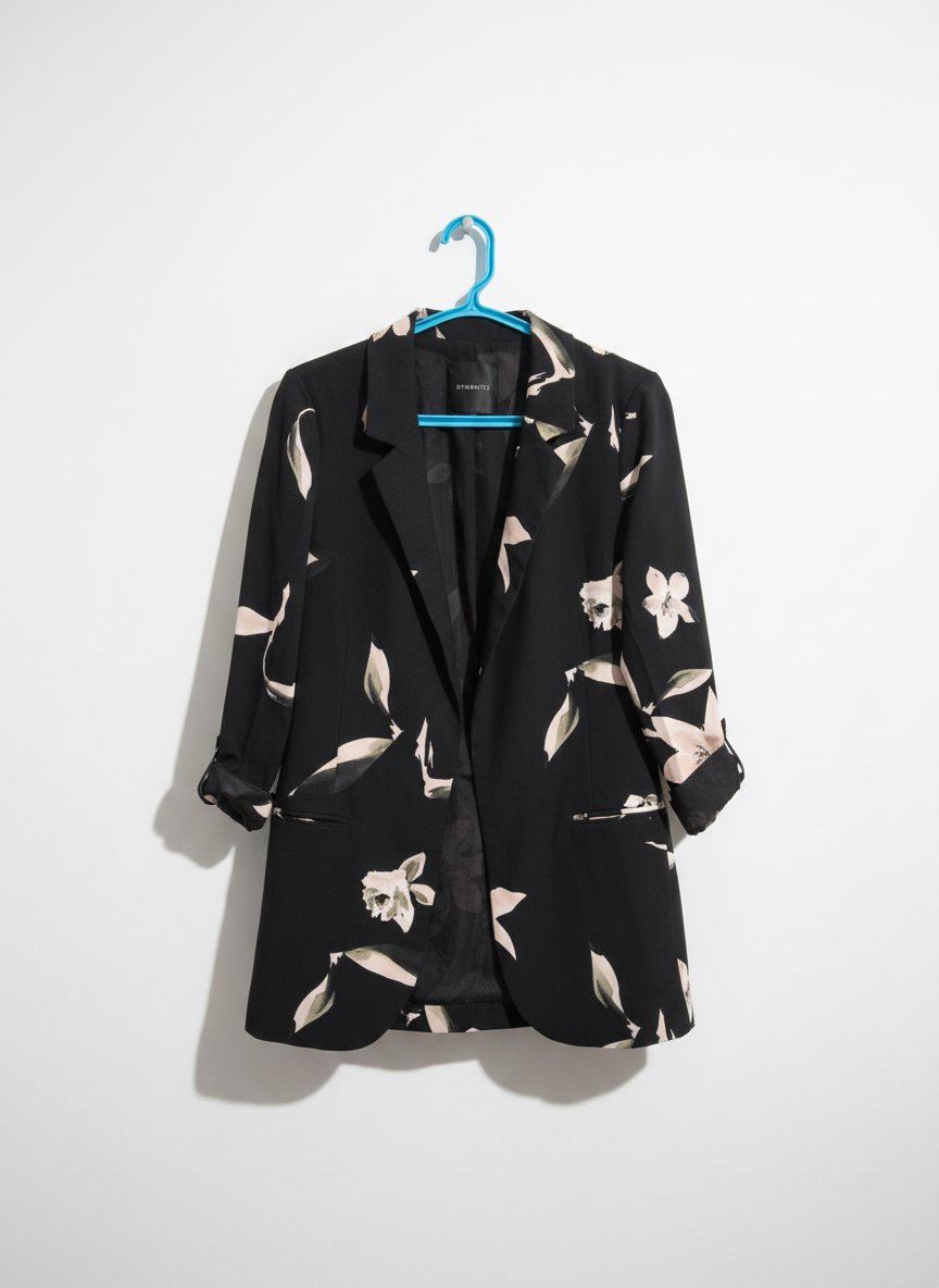 Blazer fleurie printenien 