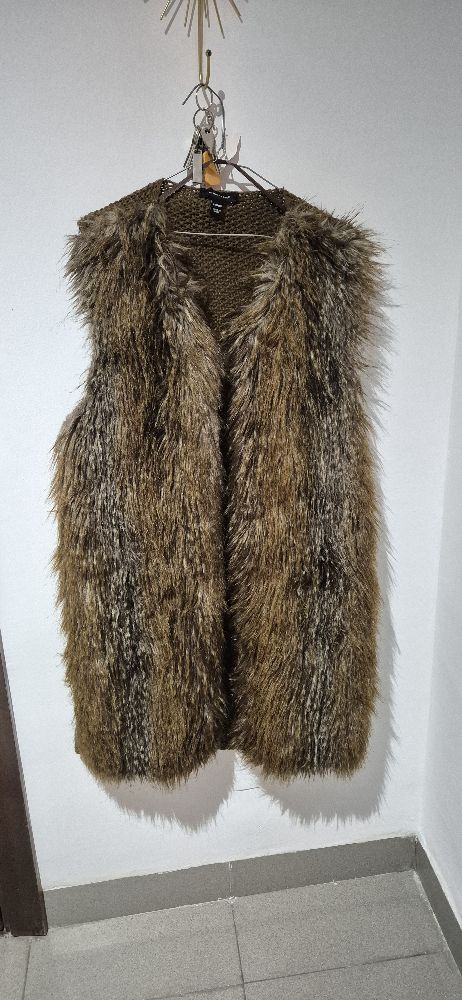 Gilet sans manches en fausse fourrure – style bohème chic