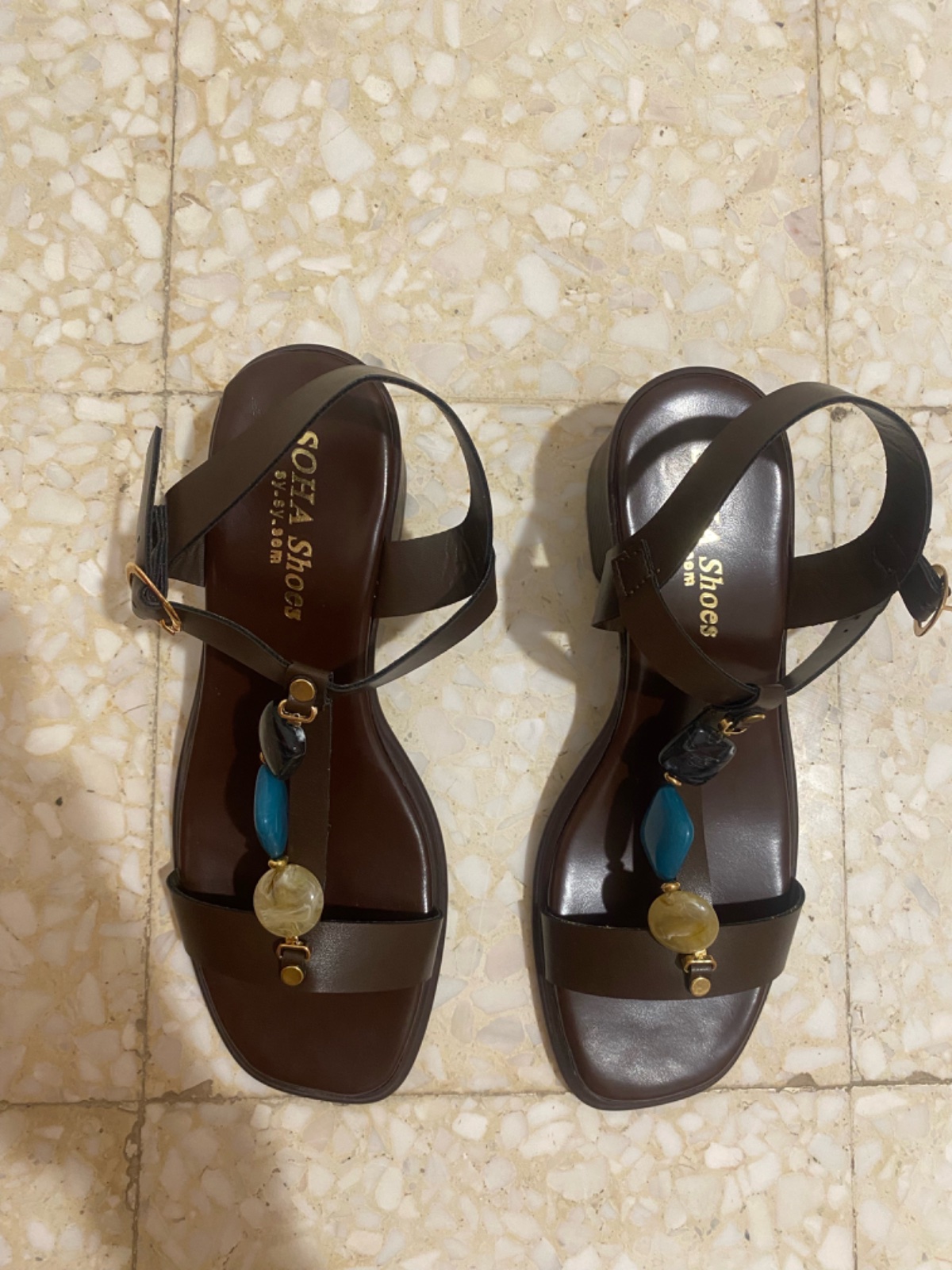 Sandale  marron chocolat 