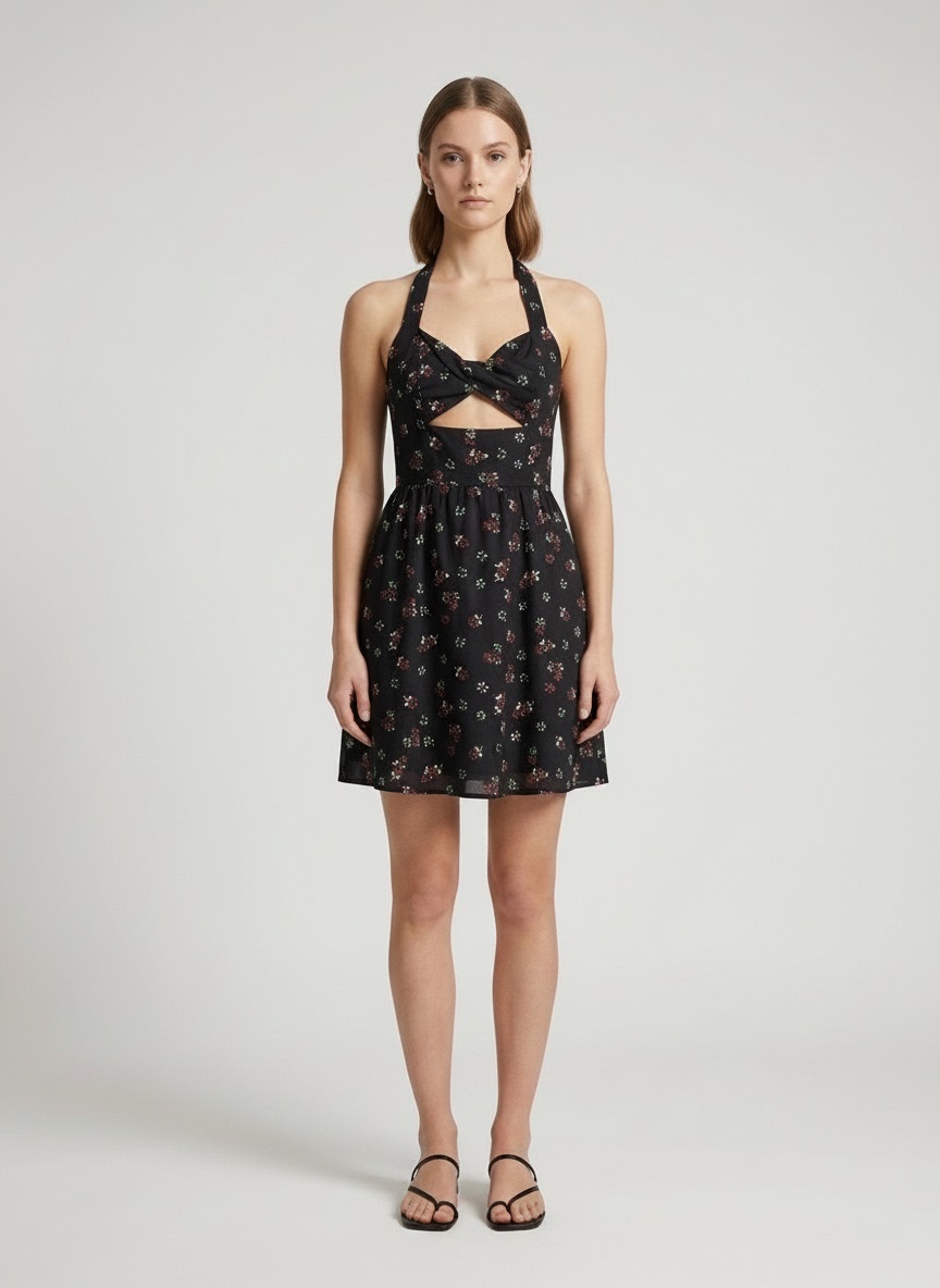 Petite robe fleurie faitmain