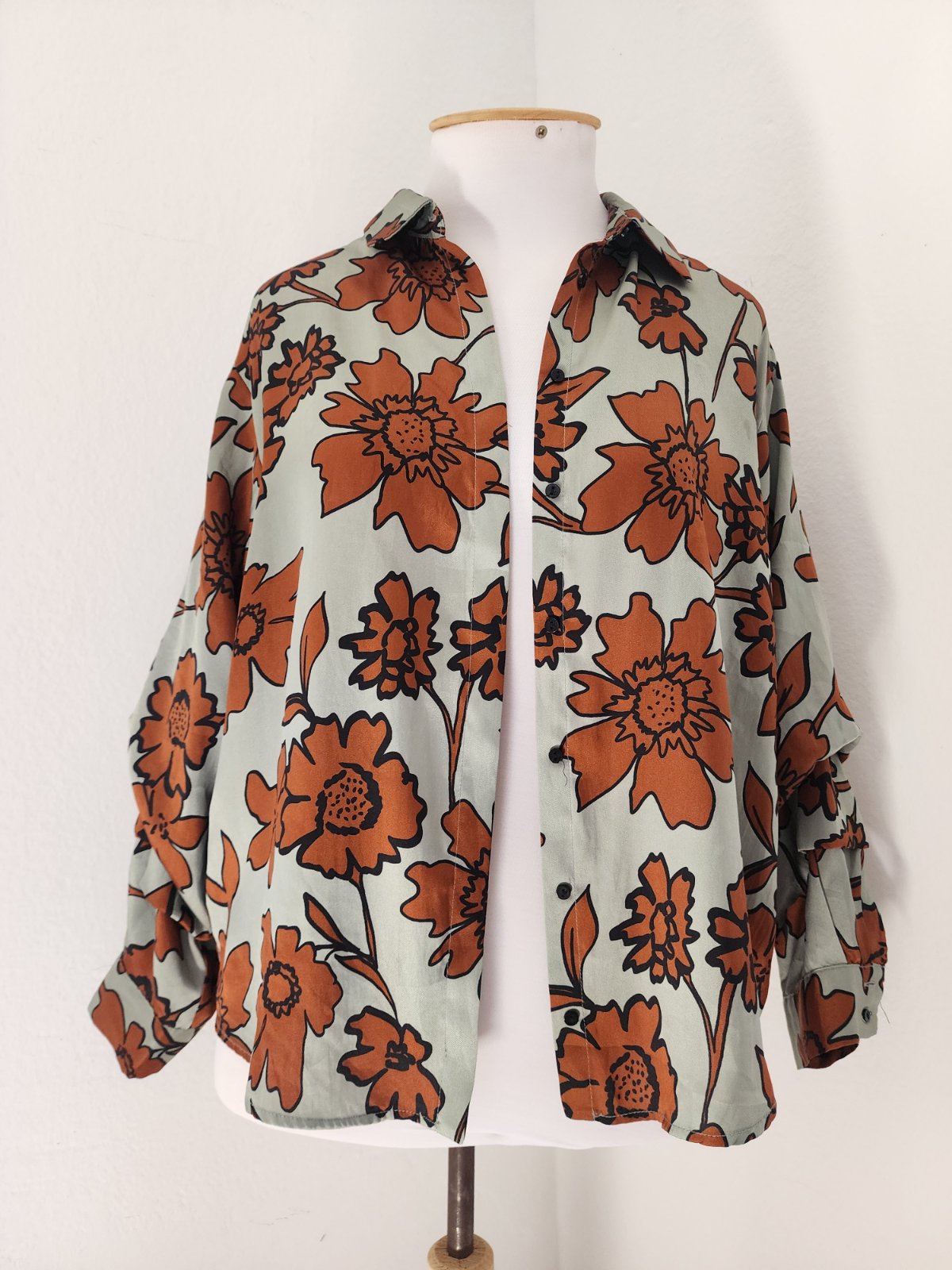 Chemise satin zara M
