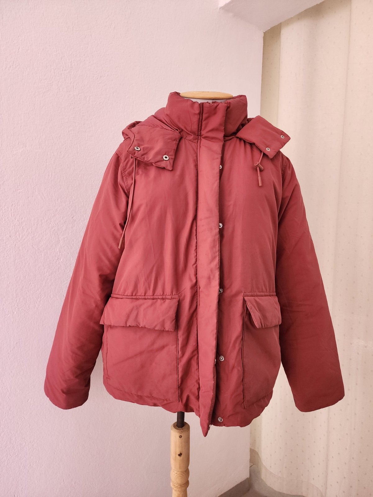 Manteau rose lefties oversized