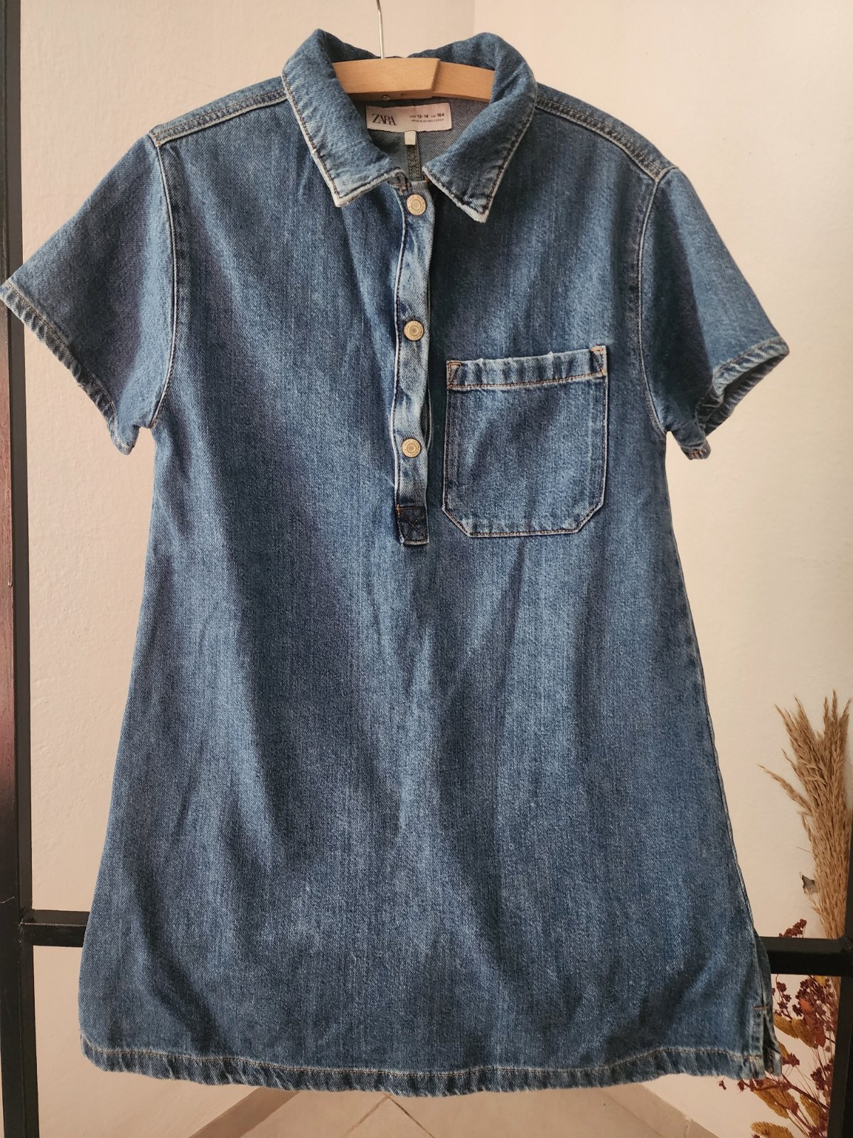 Robe jean fille zara  13 et 14 ana