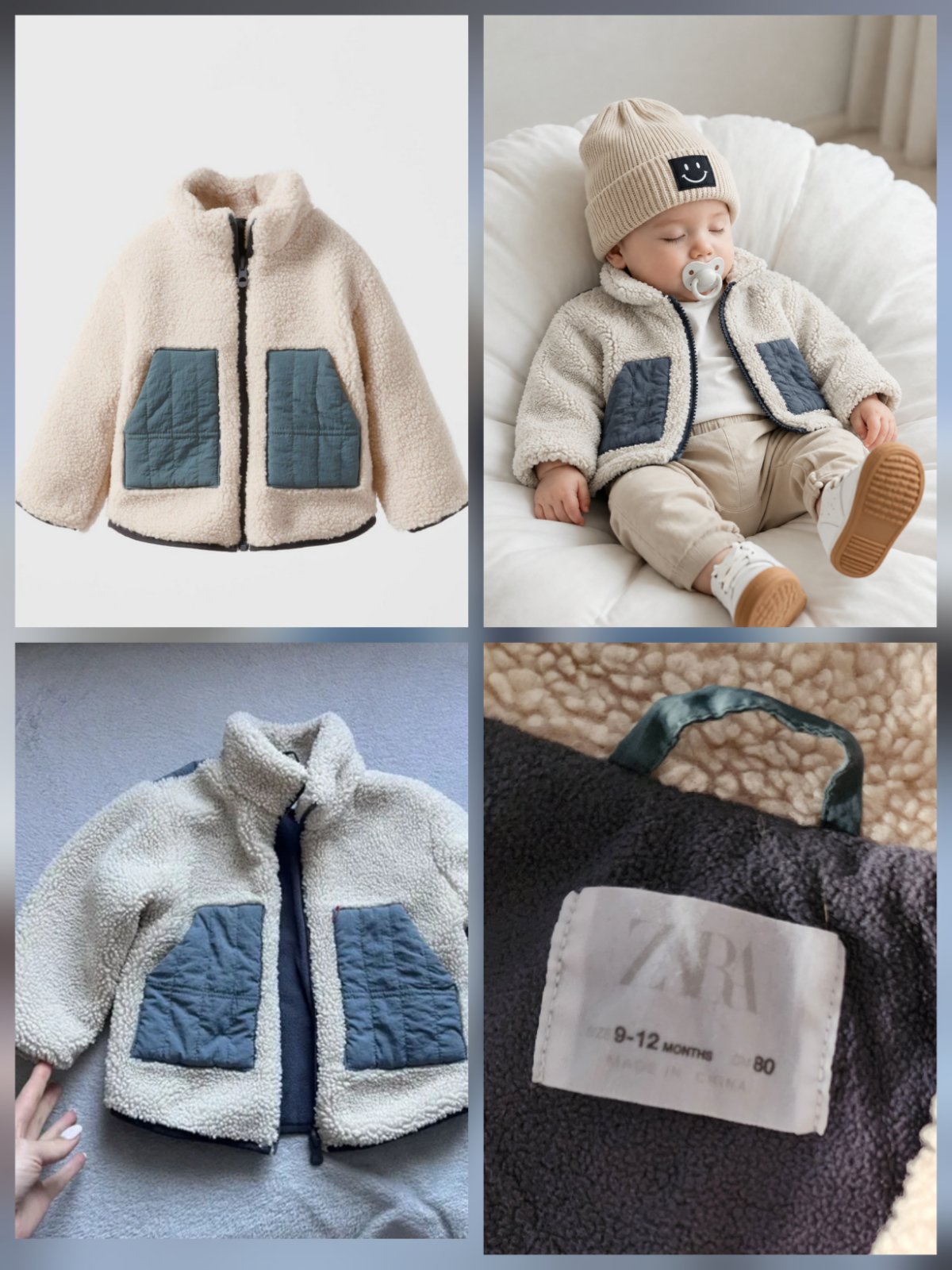 Veste doudoune ZARA 9 et 12 mois