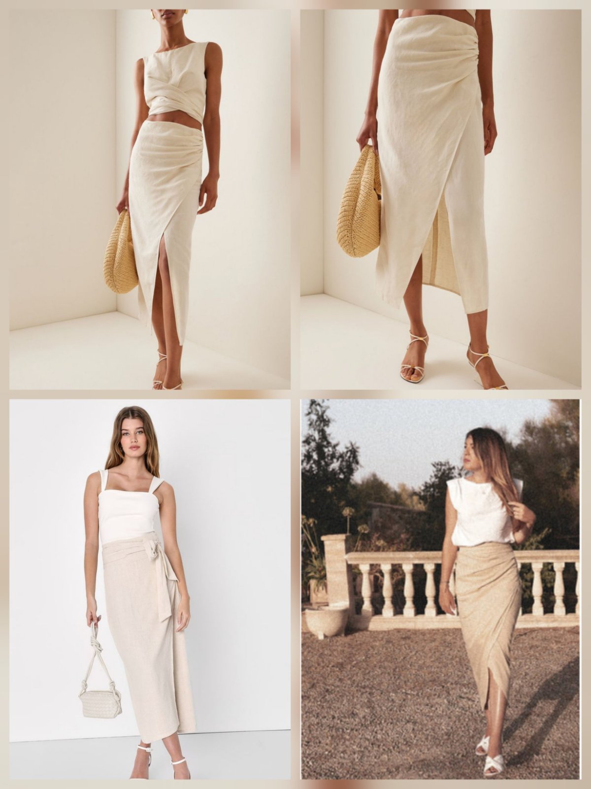 Jupe beige