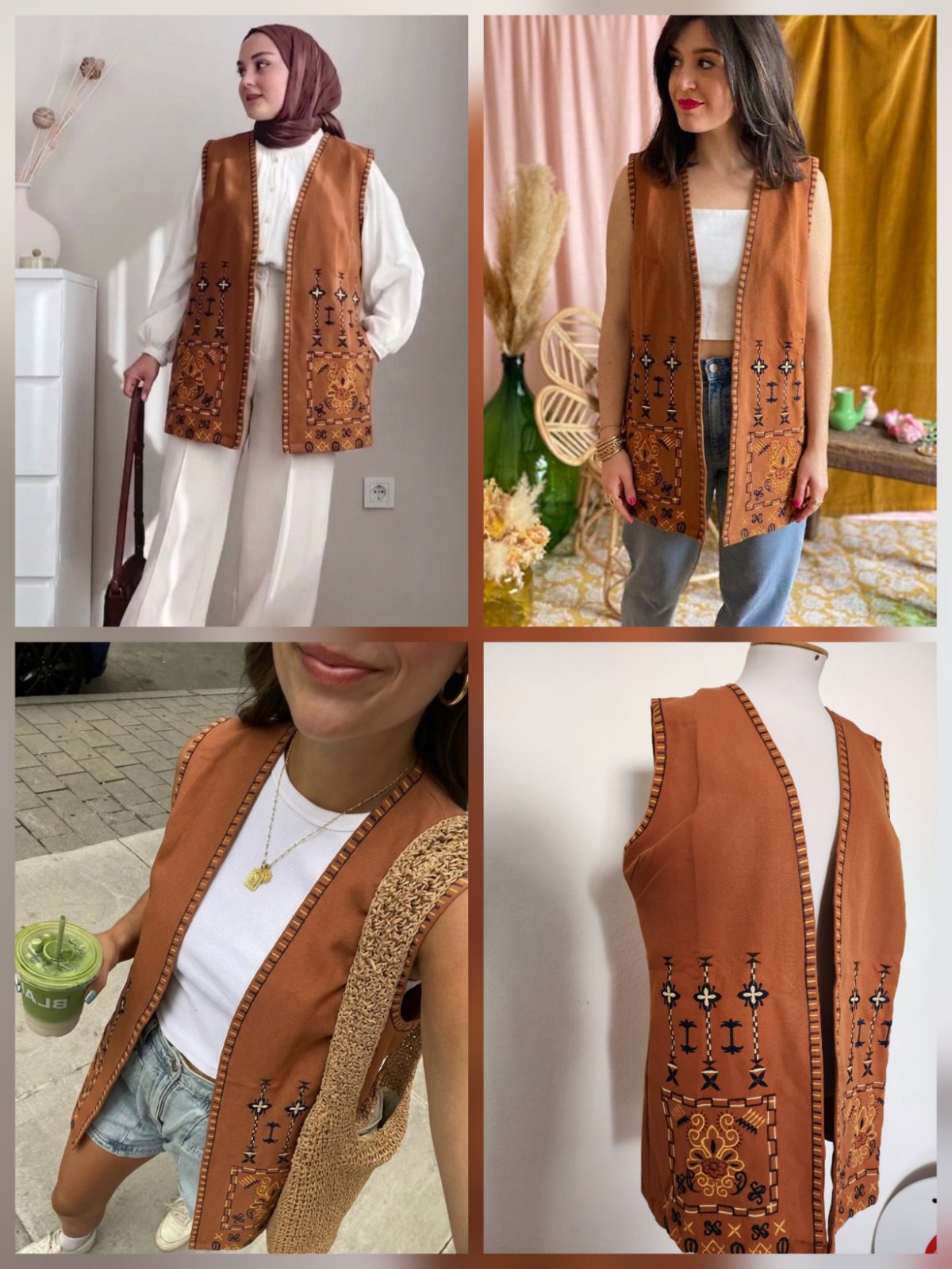 Blazer sans manches grande taille 48