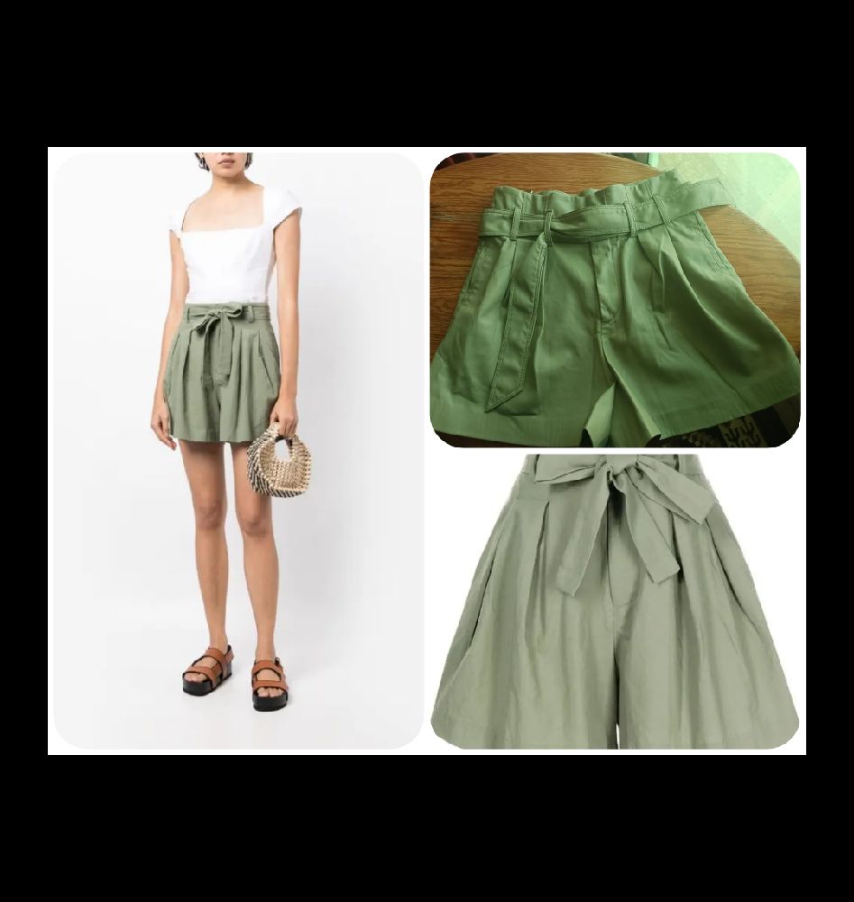 Short taille haute en simili cuir zara 