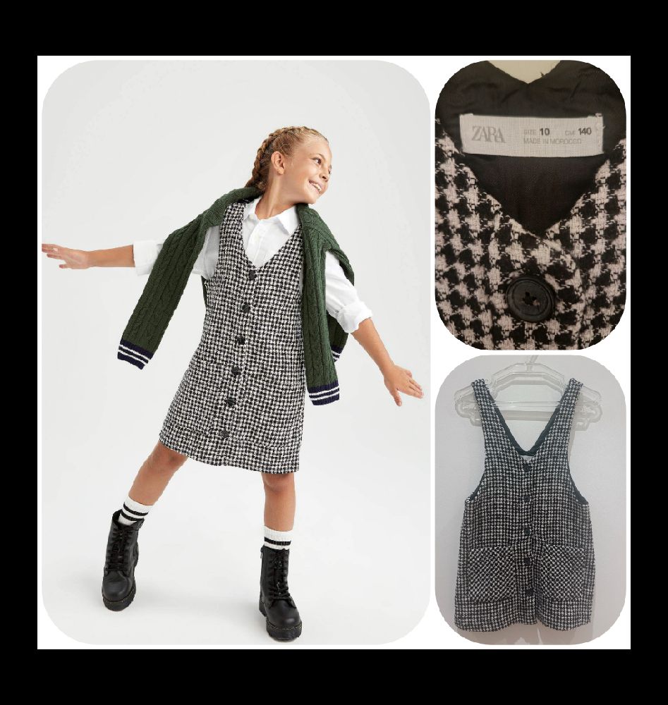 Une robe chasuble zara 