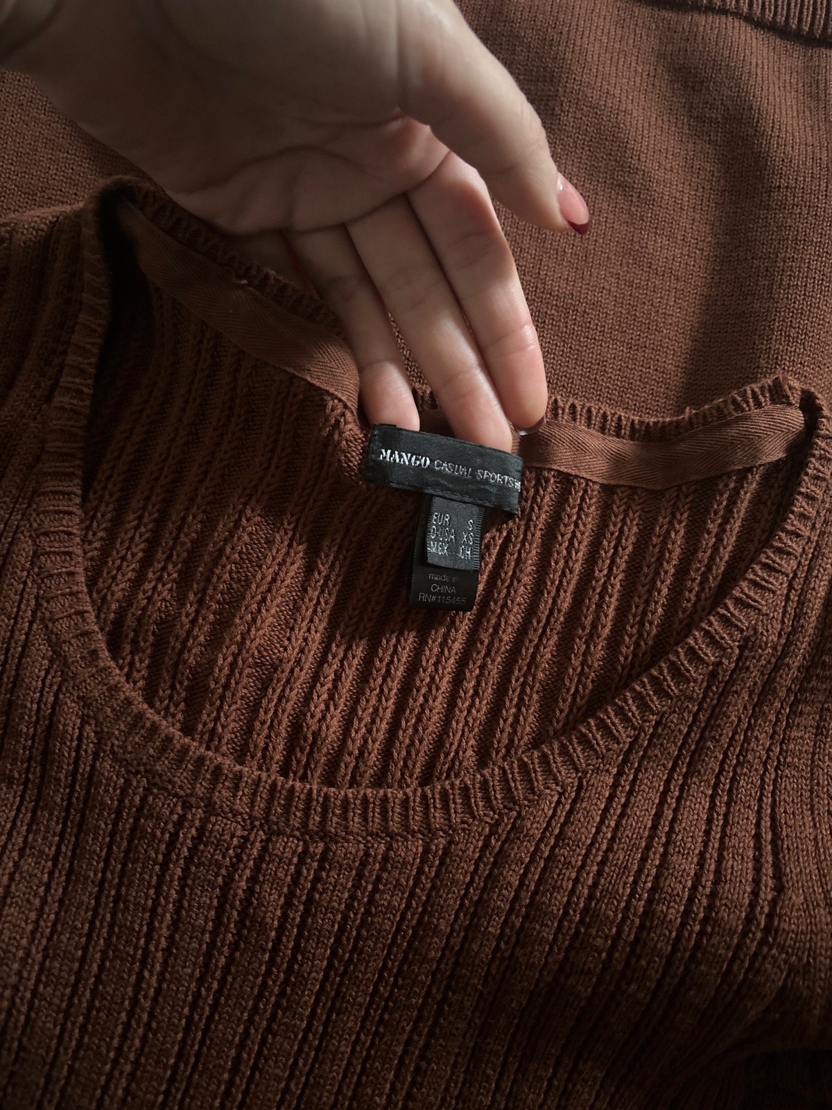Robe simple marron