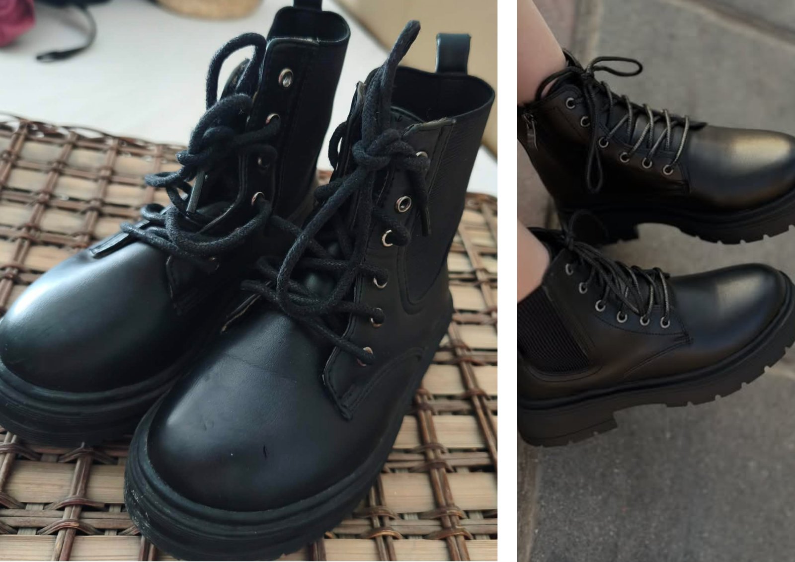Bottines noires pour fillette