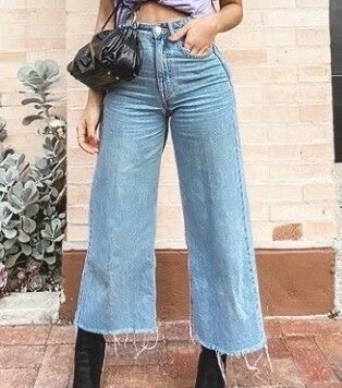 Pantalon jean culotte Stradivarius 