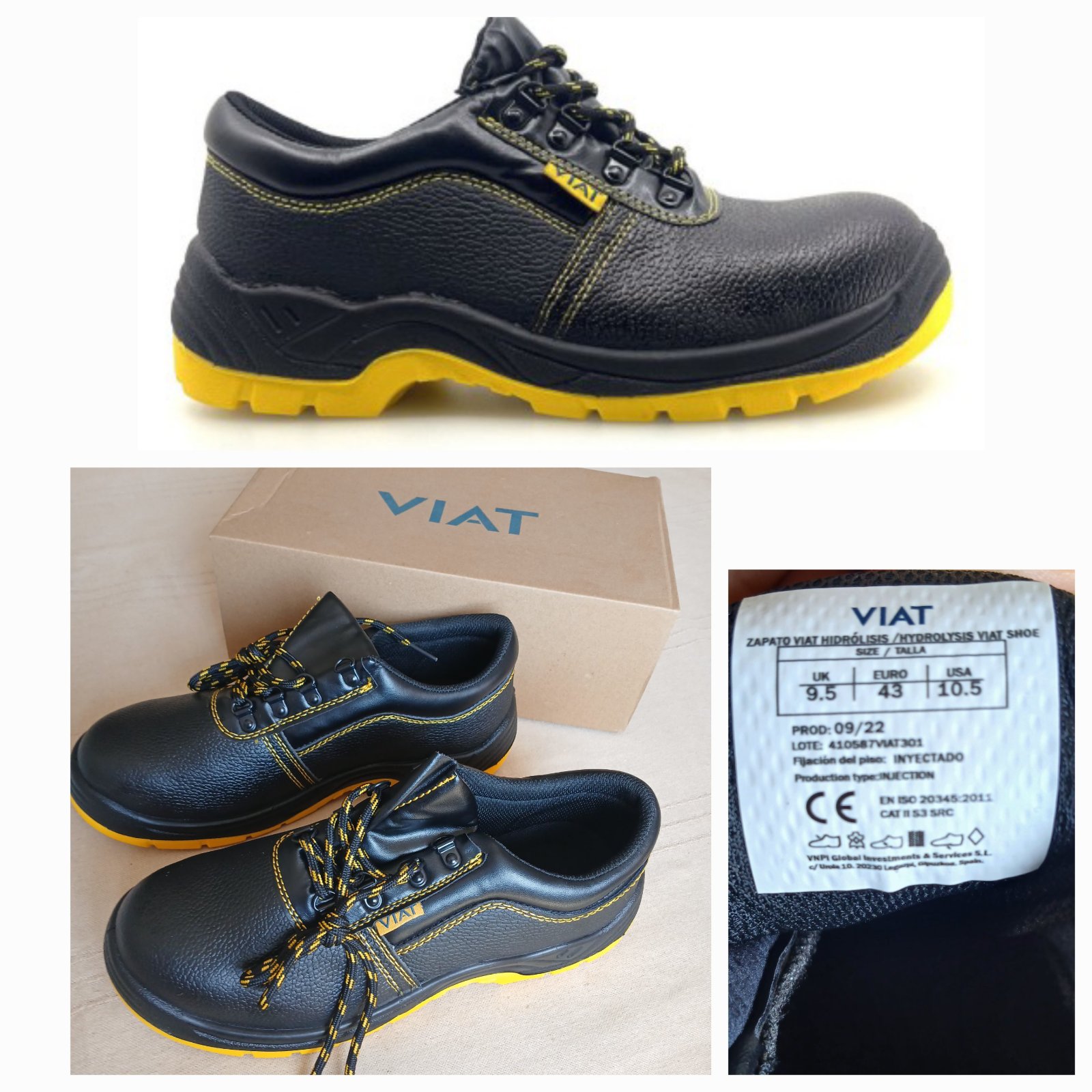 Chaussures de sécurité VIAT de l'Espagne 