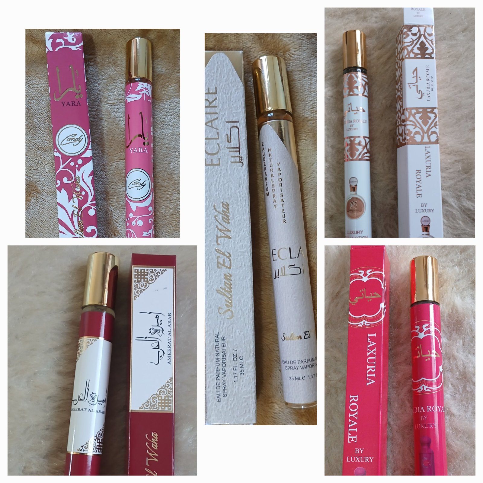 Lot de 5 parfums stylo 35ml authentiques à 145dt l'un à 32dt 🤑