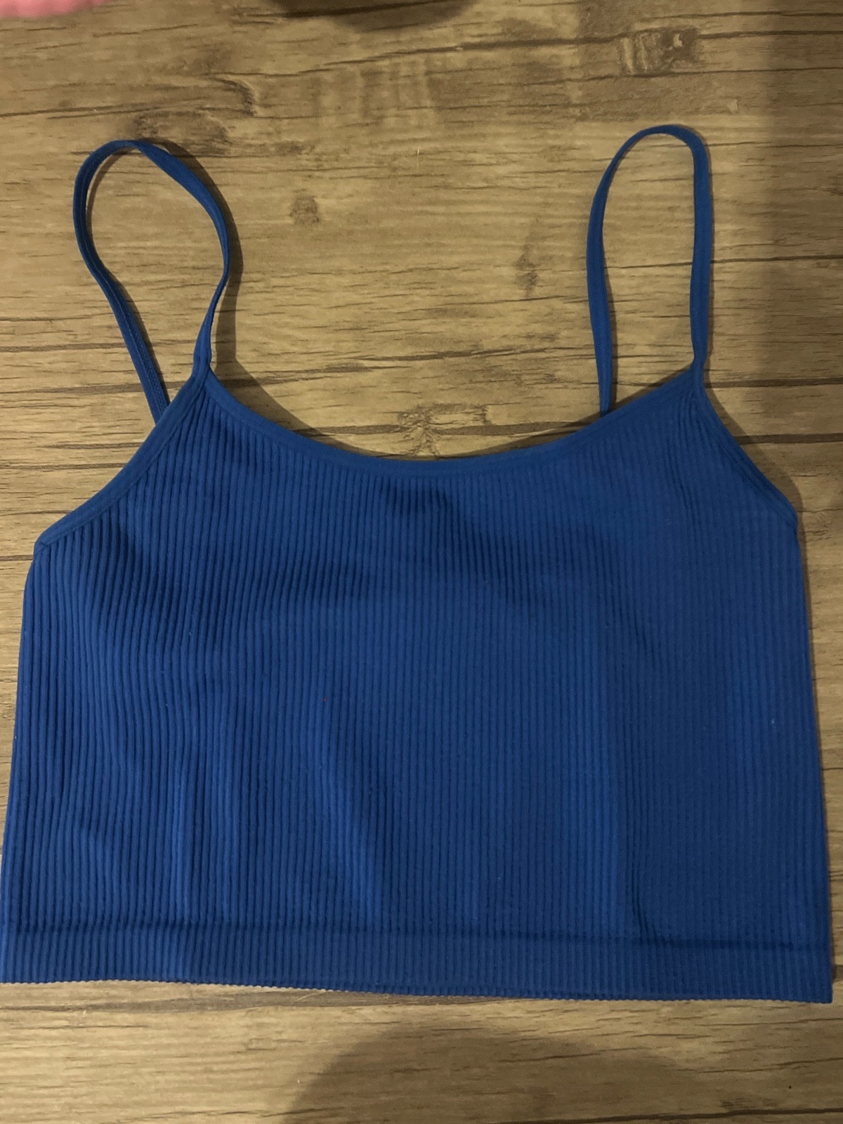 Crop top bleu electrique 