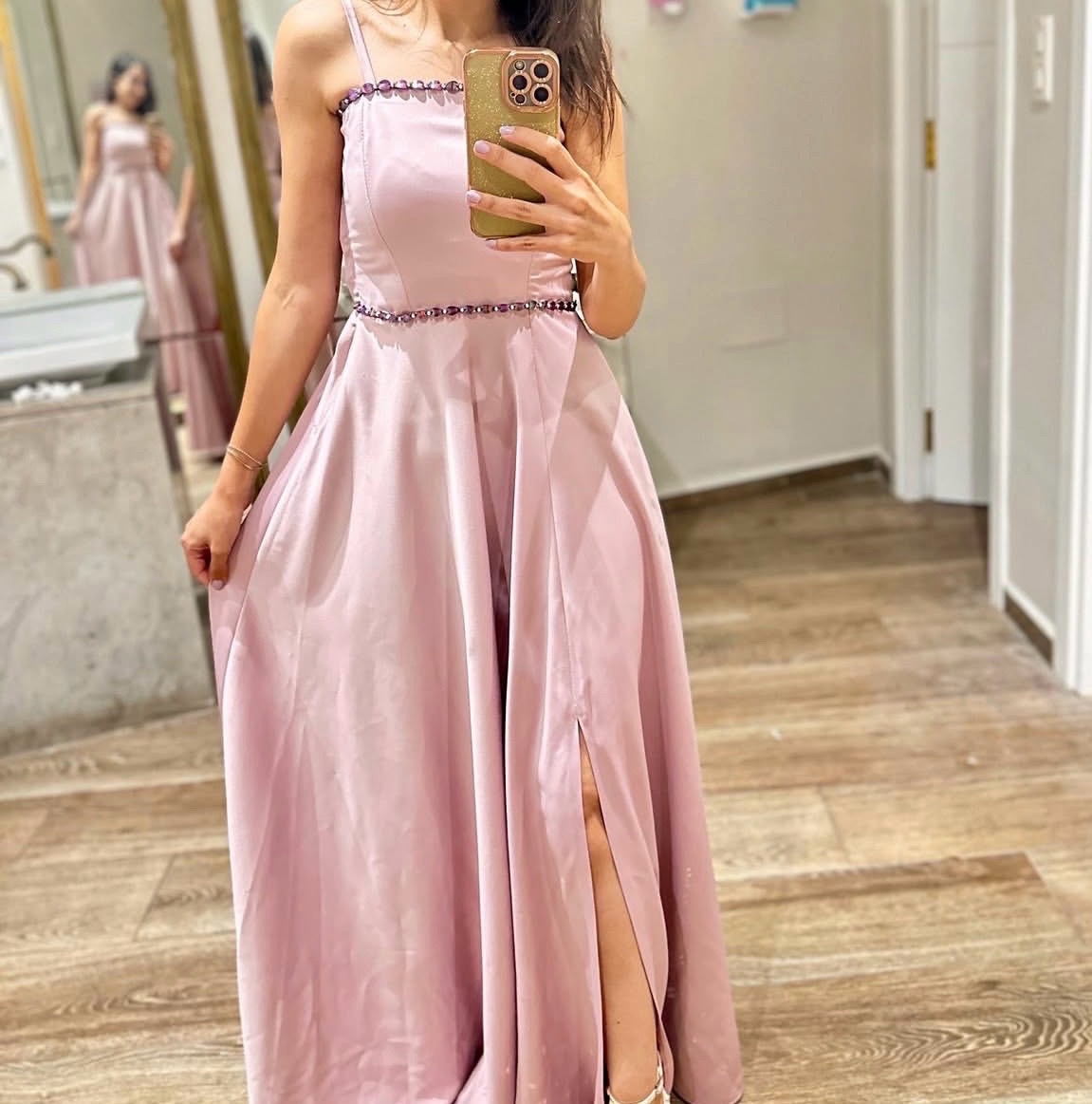Robe soirée rose