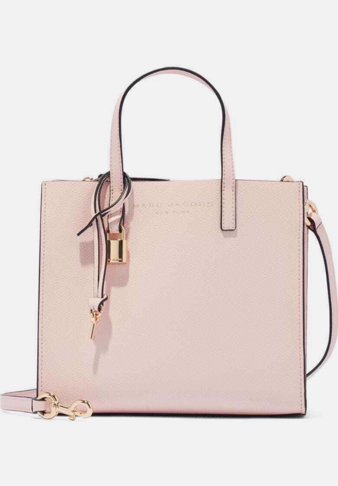 Sac cabas bandoulière Marc Jacobs Mini Grind en cuir enduit  