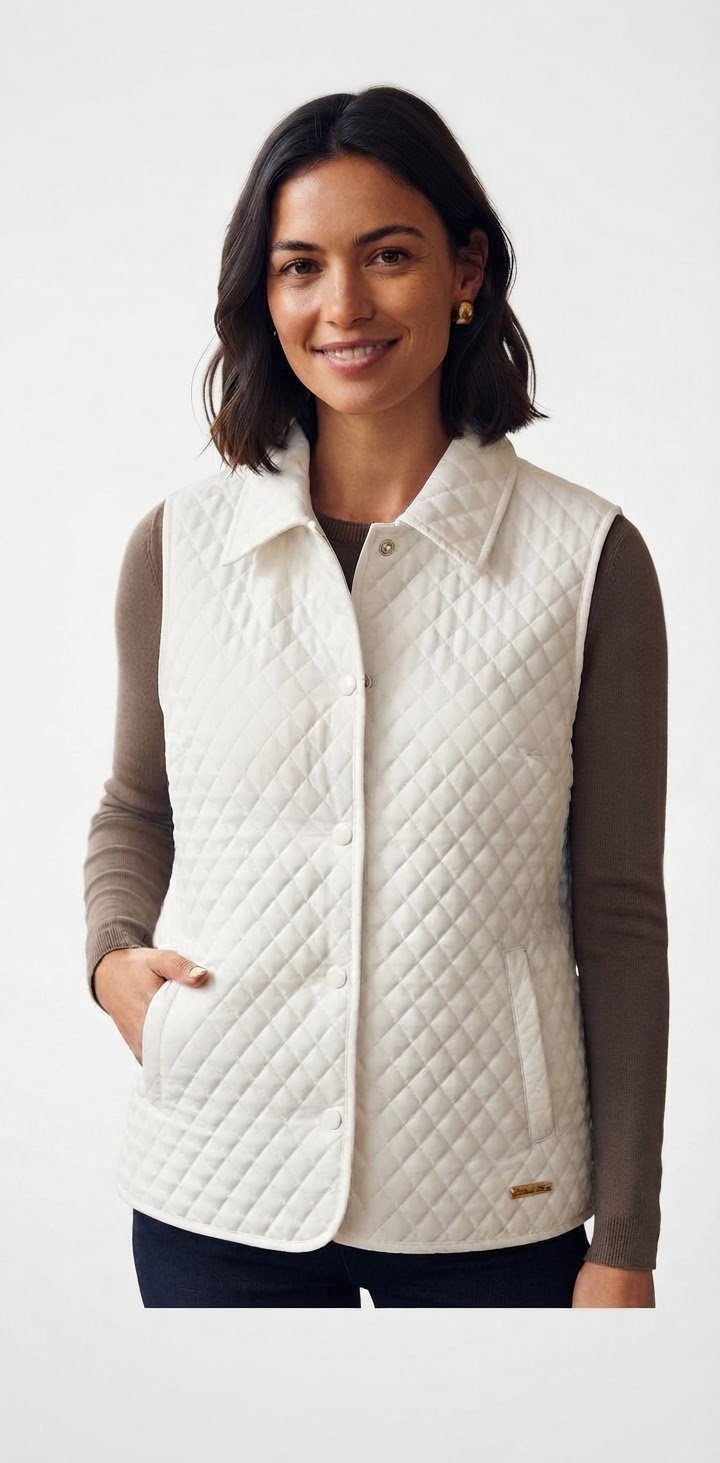 💫veste matelassé blanc – Taille 42/44 ✨