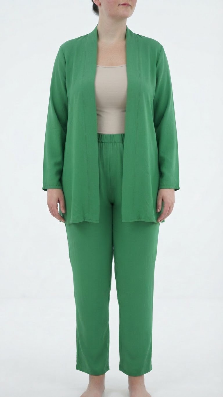 ✨️ Ensemble 2 pieces Chic et Tendance - Vert Éclatant ✨taille 44