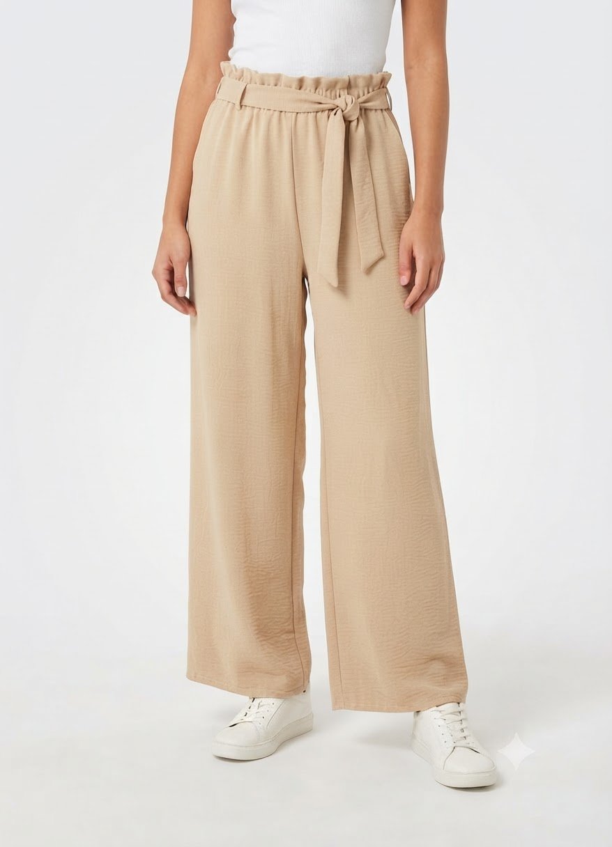 ​ 💫Pantalon fluide et large de couleur beige taille 48.