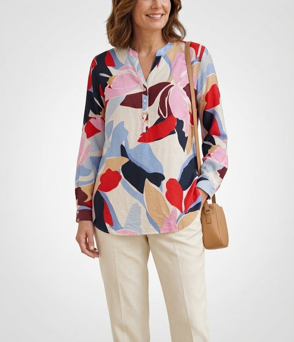 💫Chemise fluide et légère de la marque C&A. 🌺 ​Taille  42✨️  Modernes et design tendance