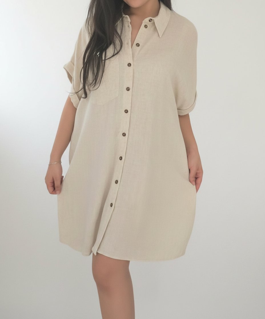 💫 Robe chemise Primark – Taille 46🆕 Neuve, jamais portée 💫 قمراية 