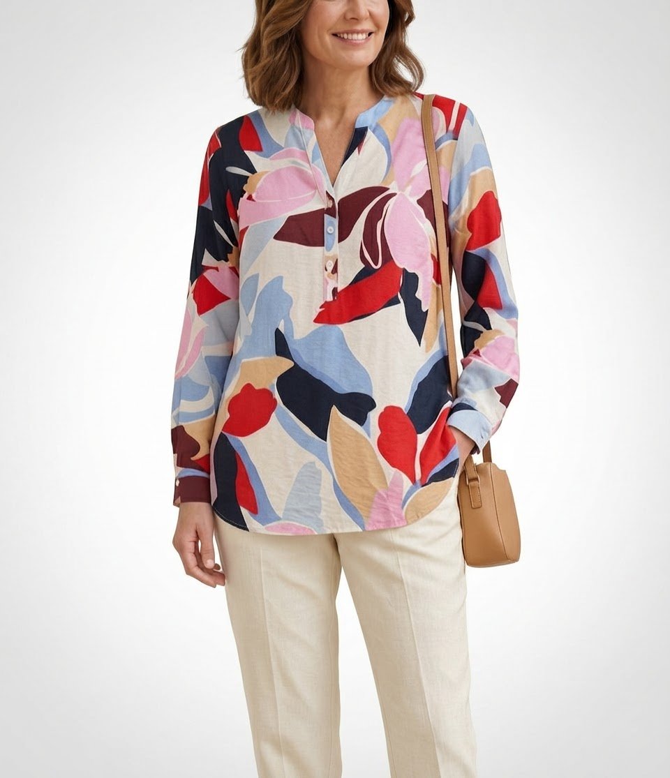 ​💫Chemise fluide et légère de la marque C&A. 🌺 ​Taille  56✨️  Modernes et design tendance