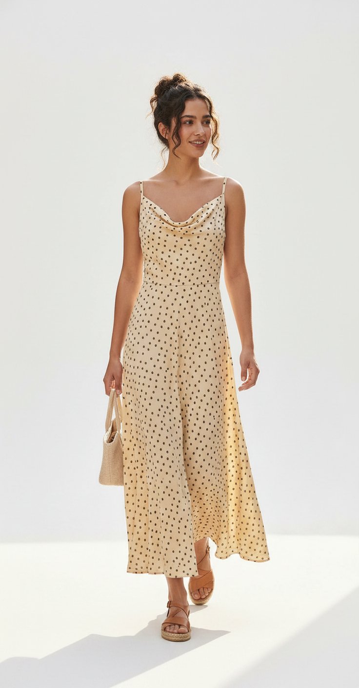 💫Nouvelle collection Robe Fit & Flare a pois  la marque C&A taille_ 38 ✨️neuve 