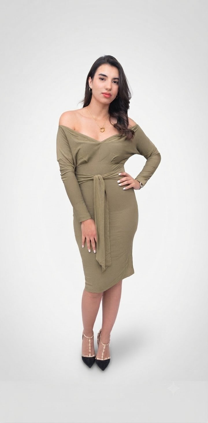 ✨️ Robe soirée verte élégante – Taille 44 ✨ Féminine, chic et irrésistible 💃