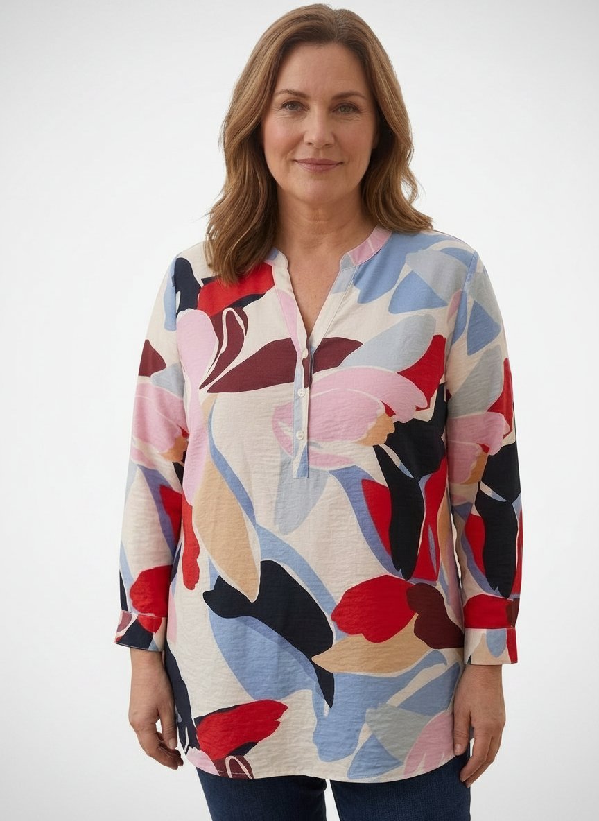 💫Nouvelle collection 💢chemise feluide & légére🌺 marque C&A _ taille  50 couleurs modernes & design tendence parfaite pour un look chic et confortable 