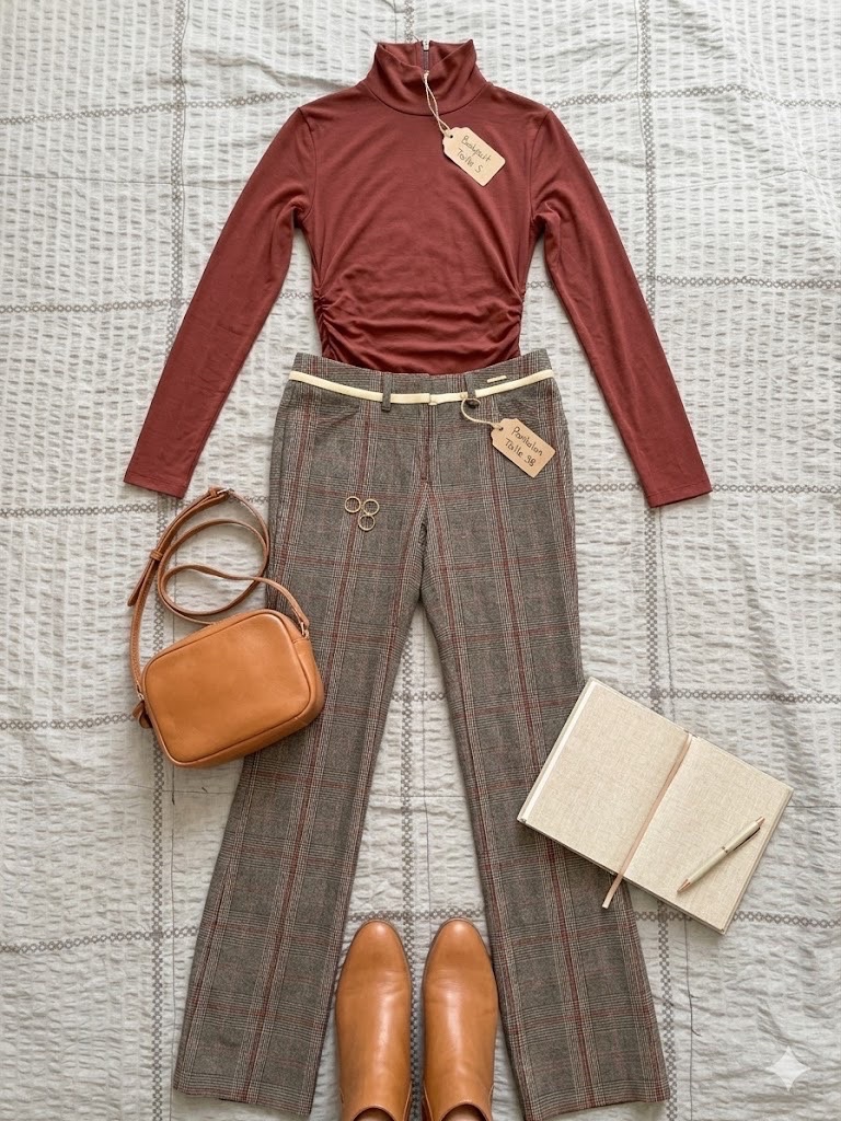 Pull tendance et pantalon large