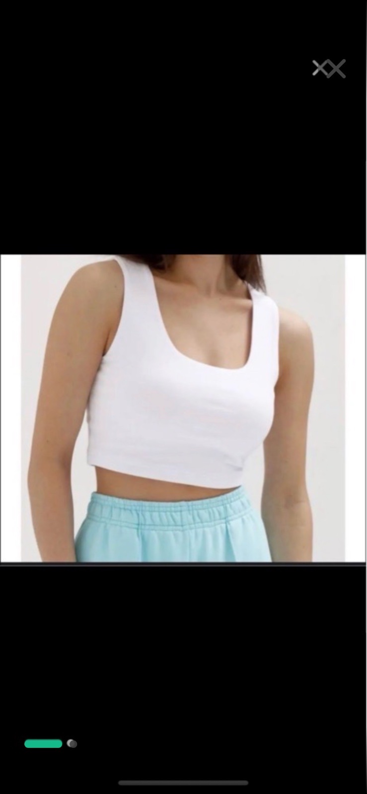 Crop top blanc