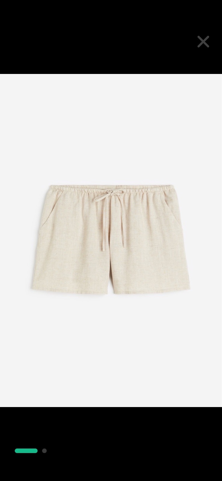 Short en lin