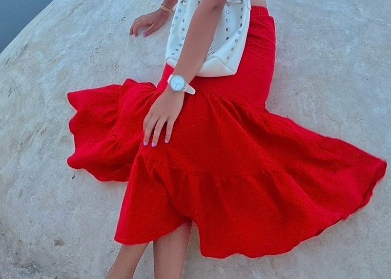 Jupe rouge
