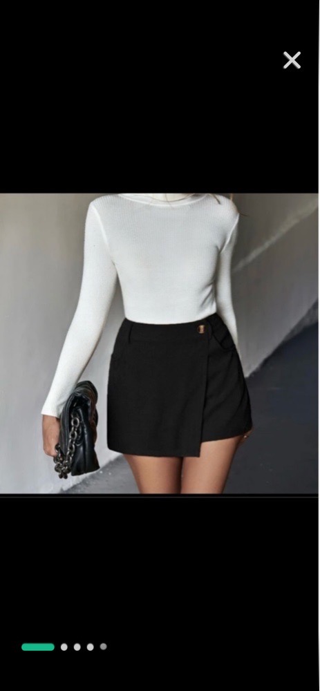 Jupe short velour