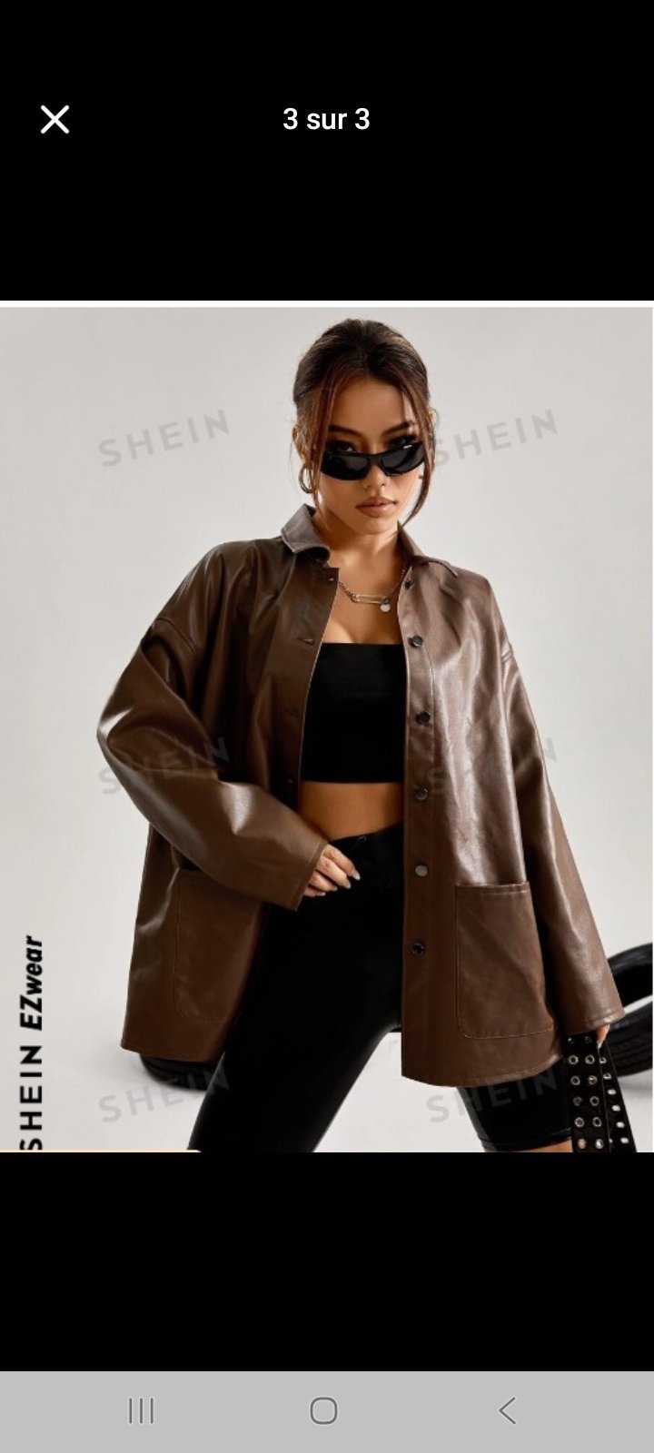 Veste cuire