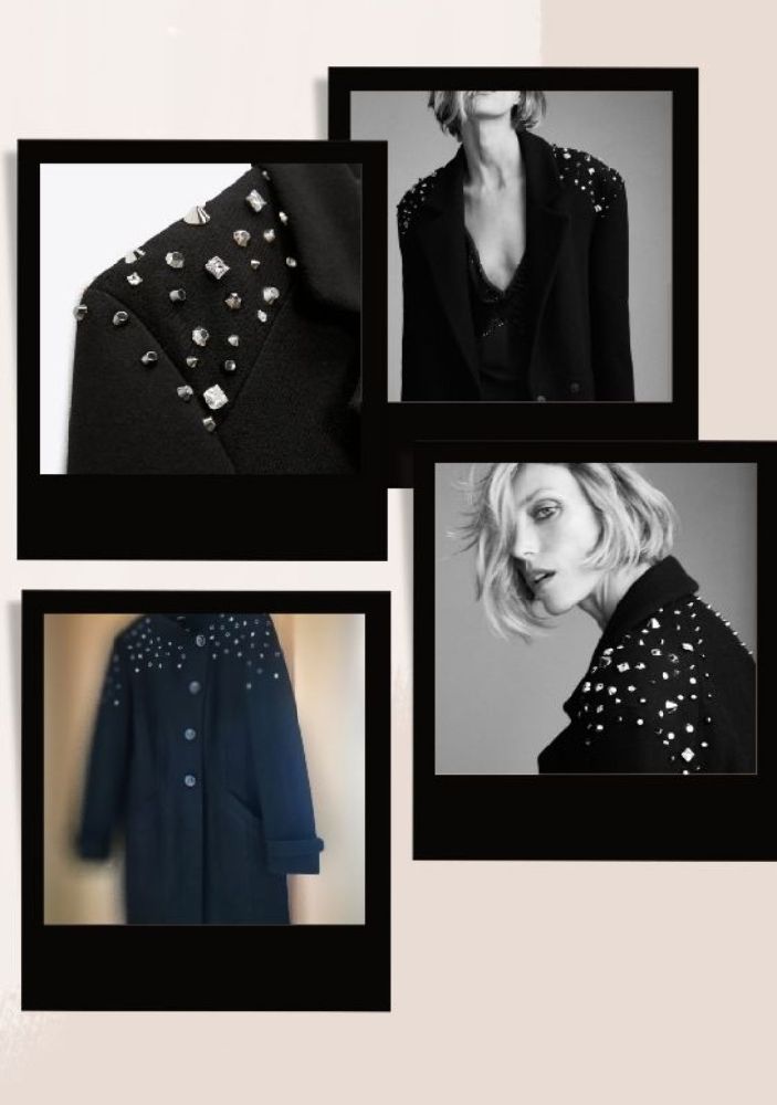 Tres joli manteau, noir, laine, de la marque milestone