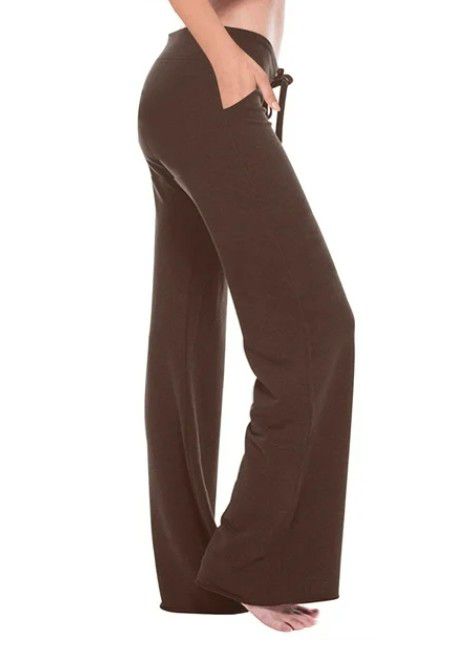 Pantalon large, lin,  Etam