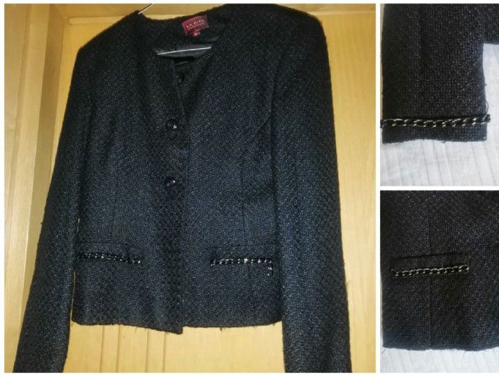 ♥️subliiiiime Petite veste style Channel,♥️♥️♥️ à boutonnage,très chic 