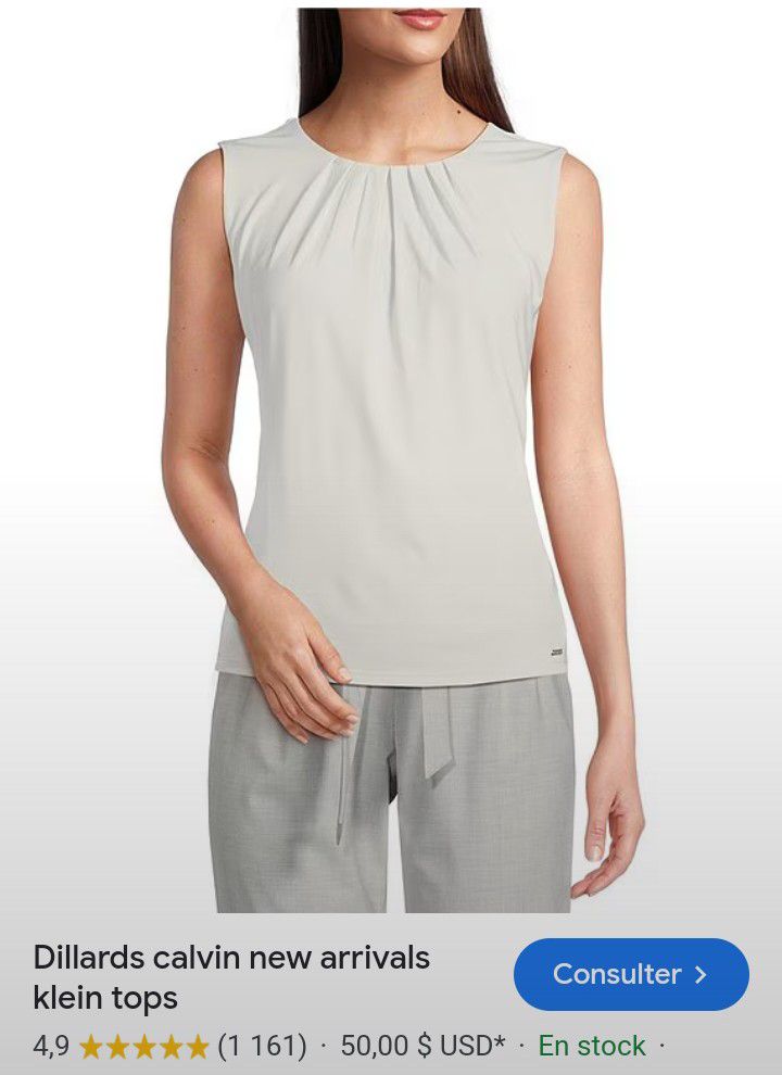 Haut sans manches Calvin Klein 