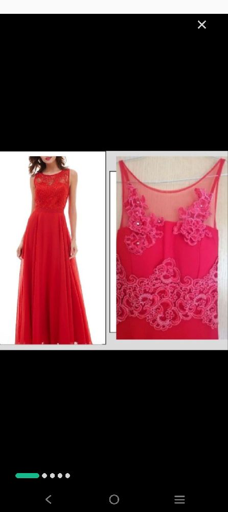 Robe soirée rouge