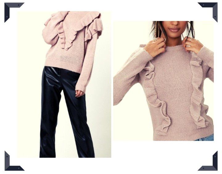 ❤️Pull New look, neuf, à volants et à paillettes 