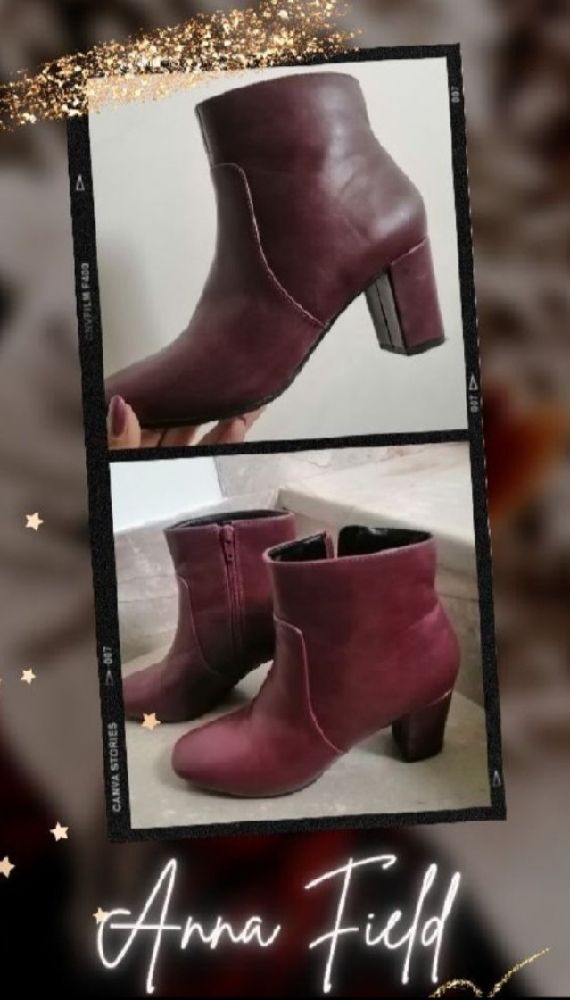 ❤️Bottines bordeaux Anna Field❤️