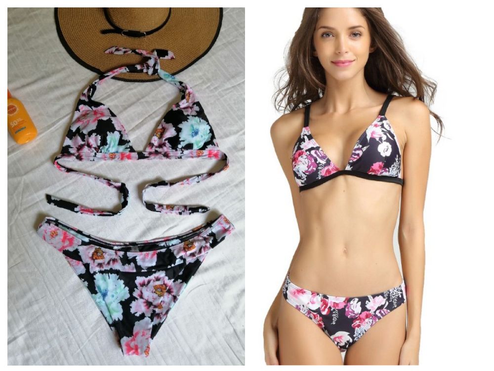 bikini 👙 motif floral XL