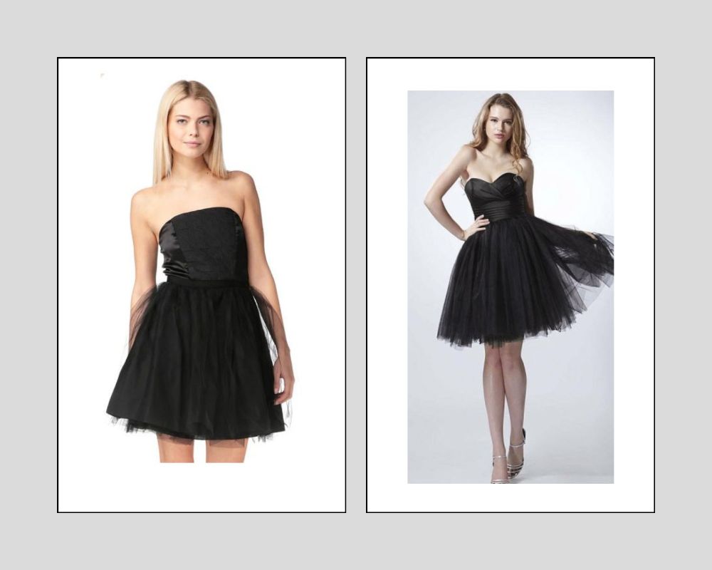 Robe bustier courte, Nafnaf