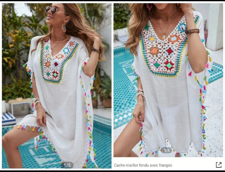 Superbe robe de plage Shein, neuve 