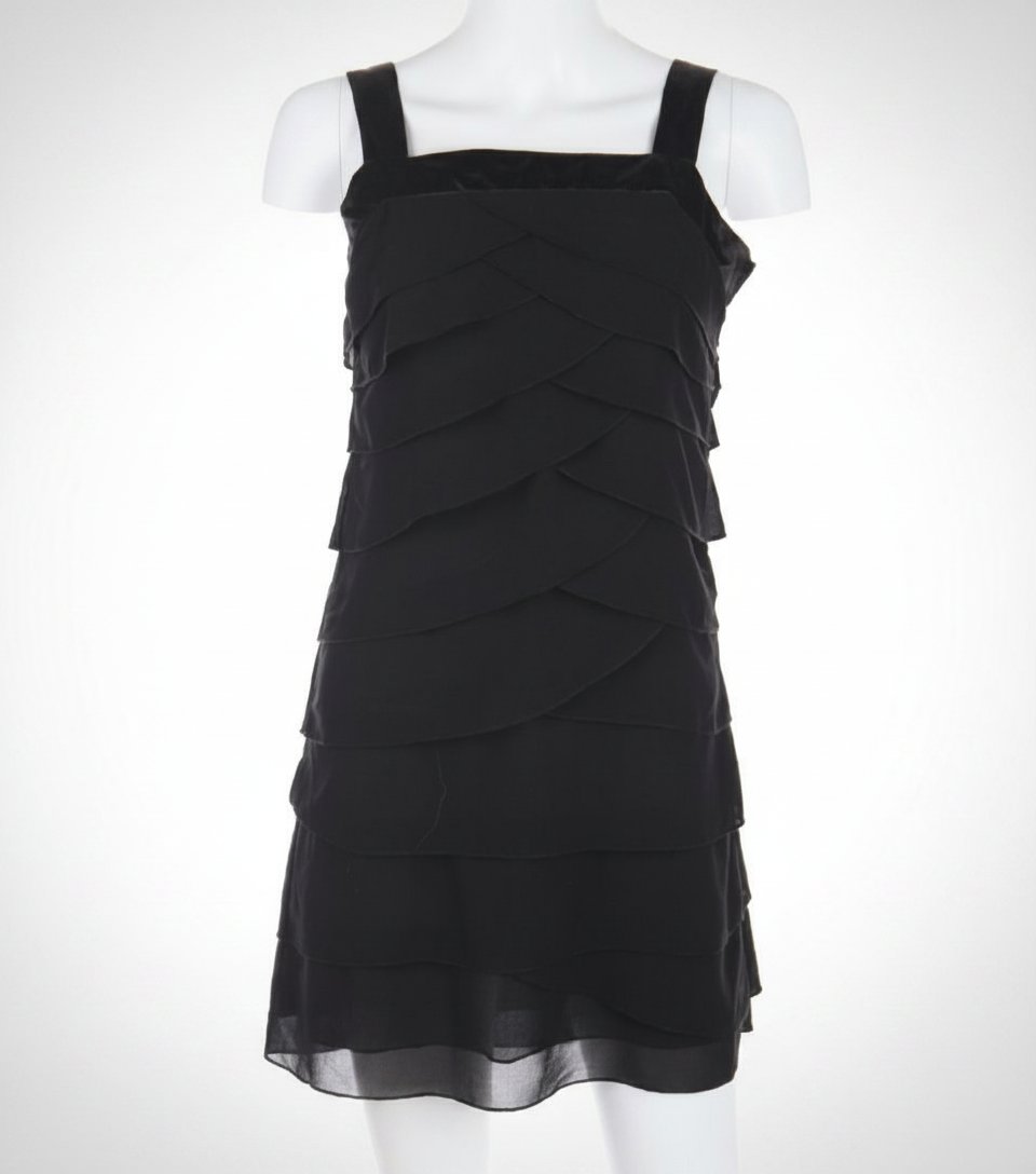 Robe noire,  couche sur couche 