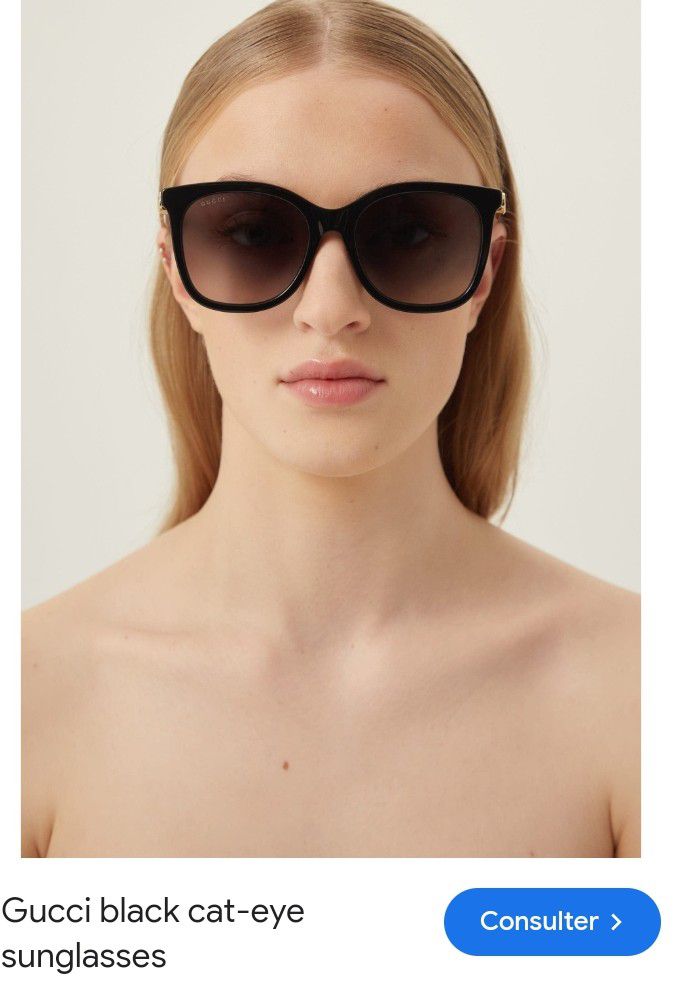 Lunettes de soleil style Gucci, très haute protection UV