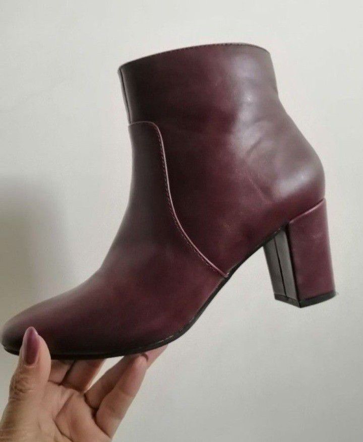Bottines Anna Field, bordeaux 