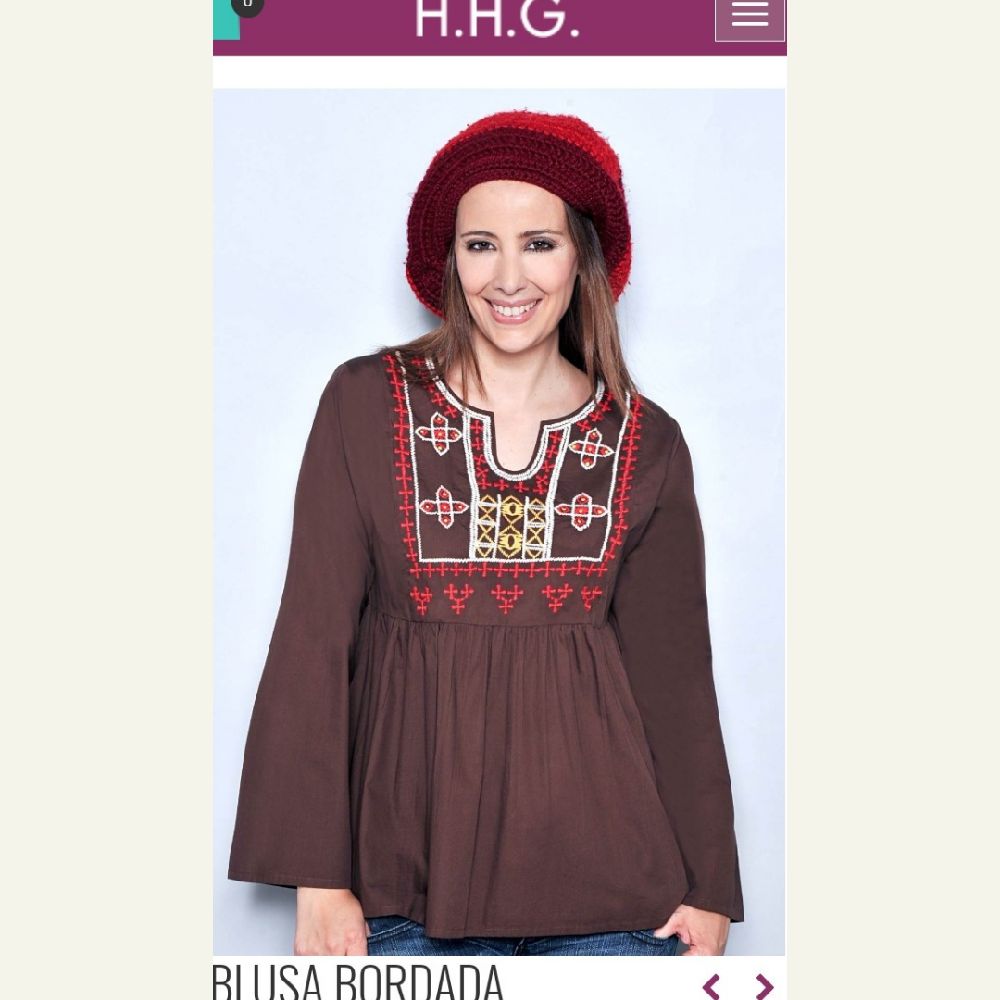Chemise brodée de la marque HHG