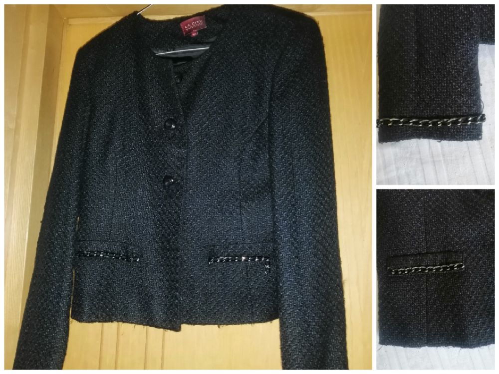 ❤️Petite veste noire style chanel, très chic ❤️